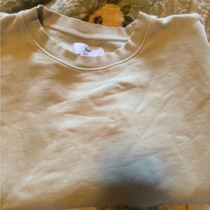 Beige Crewneck Sweatshirt